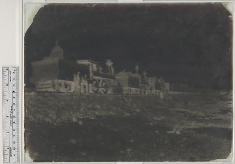 Construction Train End of Track near Bear River, General Casement's Outfit