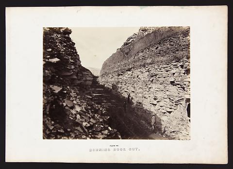 Burning Rock Cut from The Great West Illustrated in a Series of Photographic Views Across the Continent
