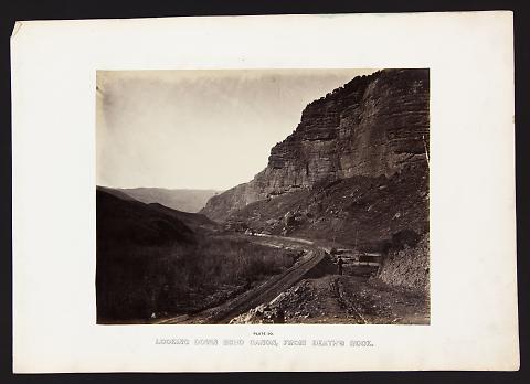 Looking Down Echo Canon, From Death's Rock from The Great West Illustrated in a Series of Photographic Views Across the Continent