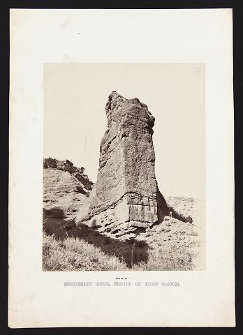 Monument Rock, Mouth Of Echo Canon from The Great West Illustrated in a Series of Photographic Views Across the Continent