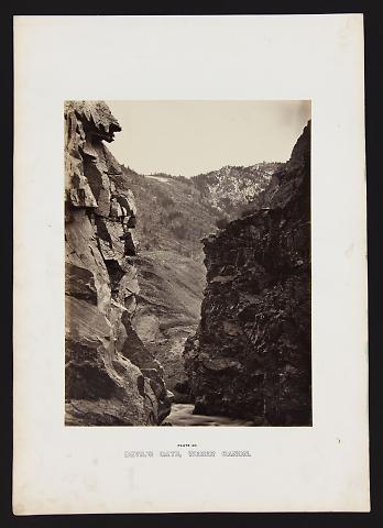 Devil's Gate, Weber Canon from The Great West Illustrated in a Series of Photographic Views Across the Continent