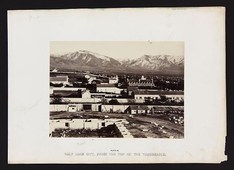 Salt Lake City, From the Top of the Tabernacle from The Great West Illustrated in a Series of Photographic Views Across the Continent
