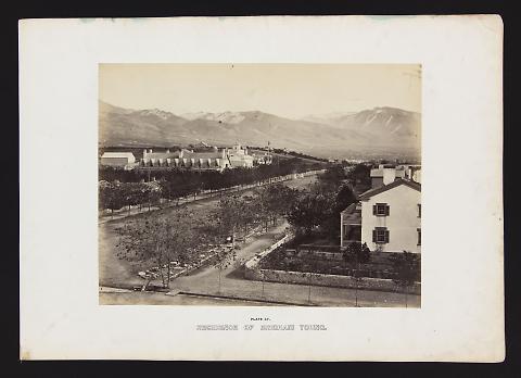 Residence of Brigham Young from The Great West Illustrated in a Series of Photographic Views Across the Continent