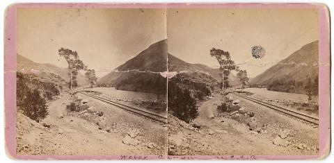 Looking up the Weber from Side of Mountain Above Tunnel No. 3