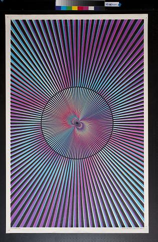 untitled (rainbow spiral with a circle at the center)