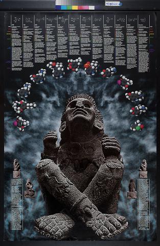 untitled (Aztec stone statue)