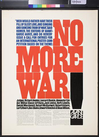 No More War!