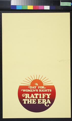 A Day for Women's Rights: Ratify the Era