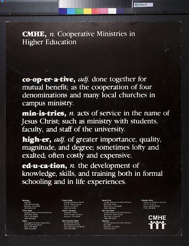 Cooperative Ministries in Higher Education