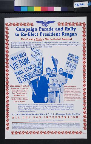Campaign Parade and Rally to Re-Elect President Reagan
